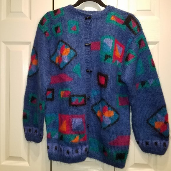 Vintage L.L. Bean Mohair Blend Cardigan Sweater - Picture 1 of 5